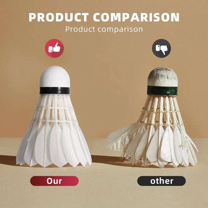 SPPHONEIX Purple Badminton Shuttlecocks Goose Feather Speed 78（Tournament LEVEL）