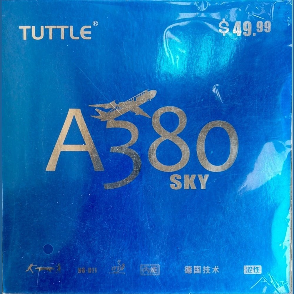 OTHER TUTTLE SKY German A380 Table Tennis Rubber Pips-in Ping Pong Rubber - RED product image - OTHER table tennis