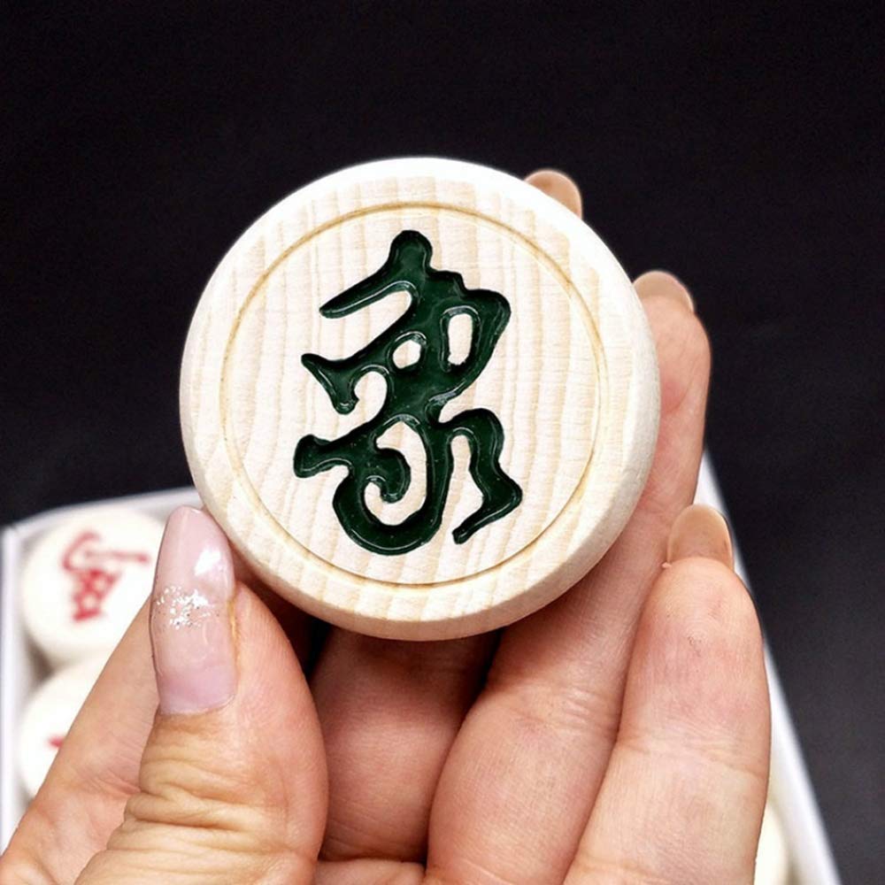 SPPHONEIX Wooden Chinese Chess Xiangqi Set for Board Game Traditional Game Travel Game