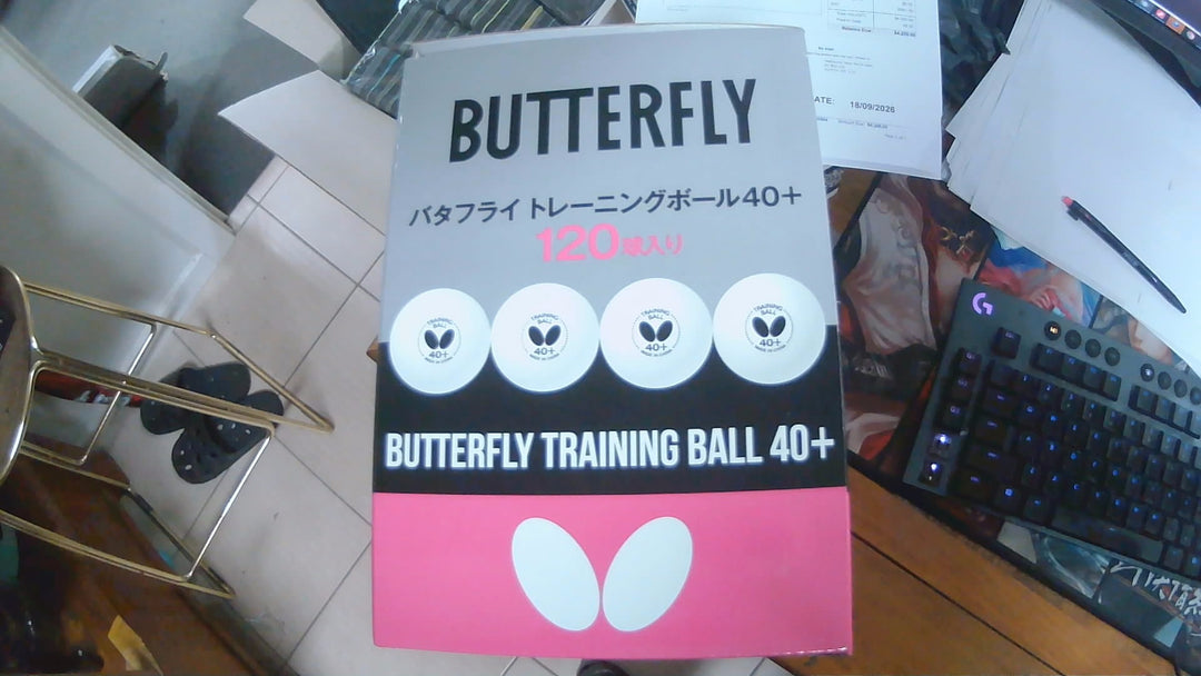 BUTTERFLY Table Tennis TRAINING BALL 40+