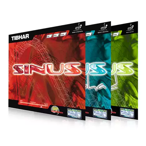 Tibhar Sinus Alpha Table Tennis Rubbr Rubber - Red product image - Tibhar table tennis rubber