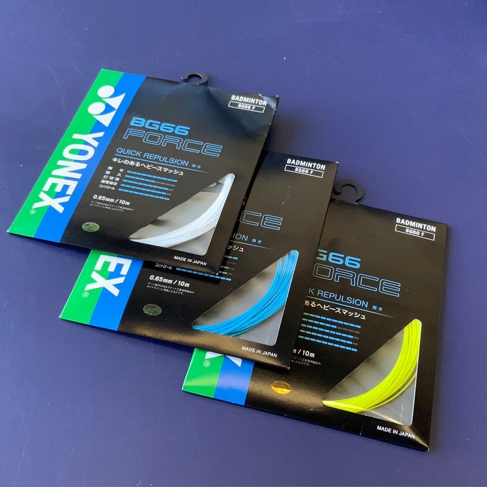 YONEX BG66 FORCE Badminton String(JP ) - White product image - YONEX Badminton String