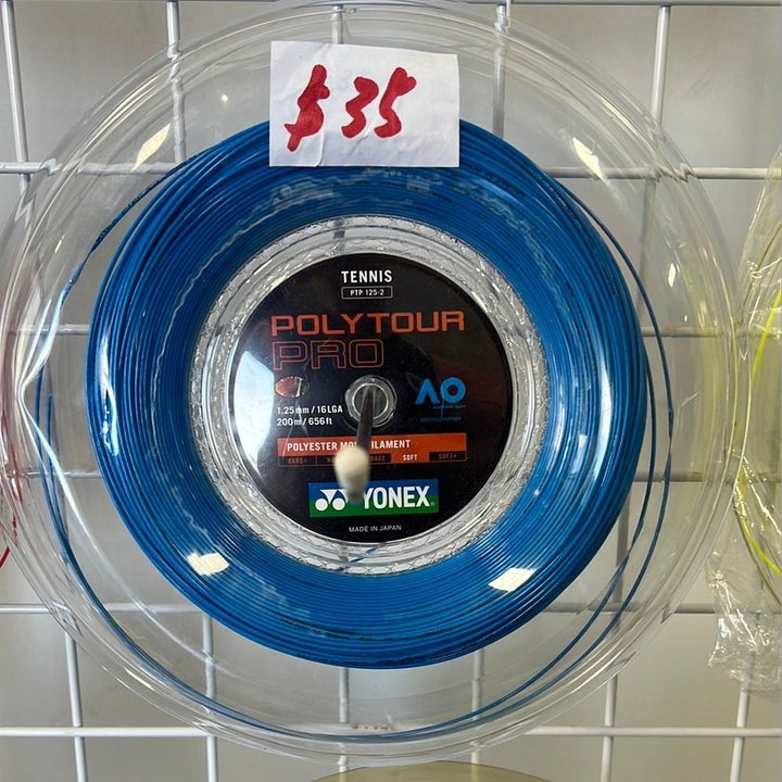 YONEX Polytour PRO Tennis String Reel Stringing SERVICES ONLY （Price includes strings)
