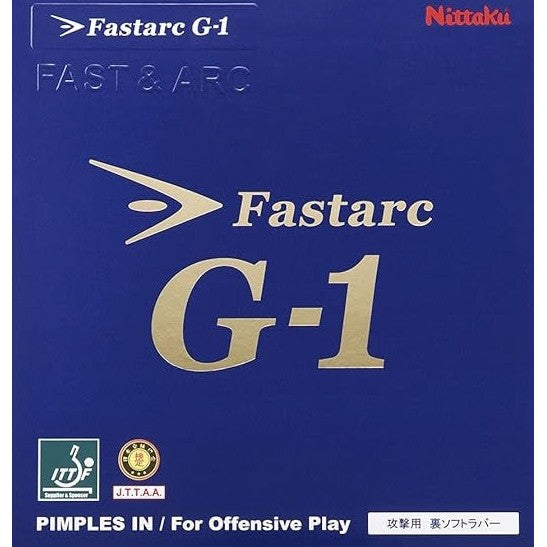 Nittaku Table Tennis Rubber Fastark G-1 MAX, Soft Back Tension