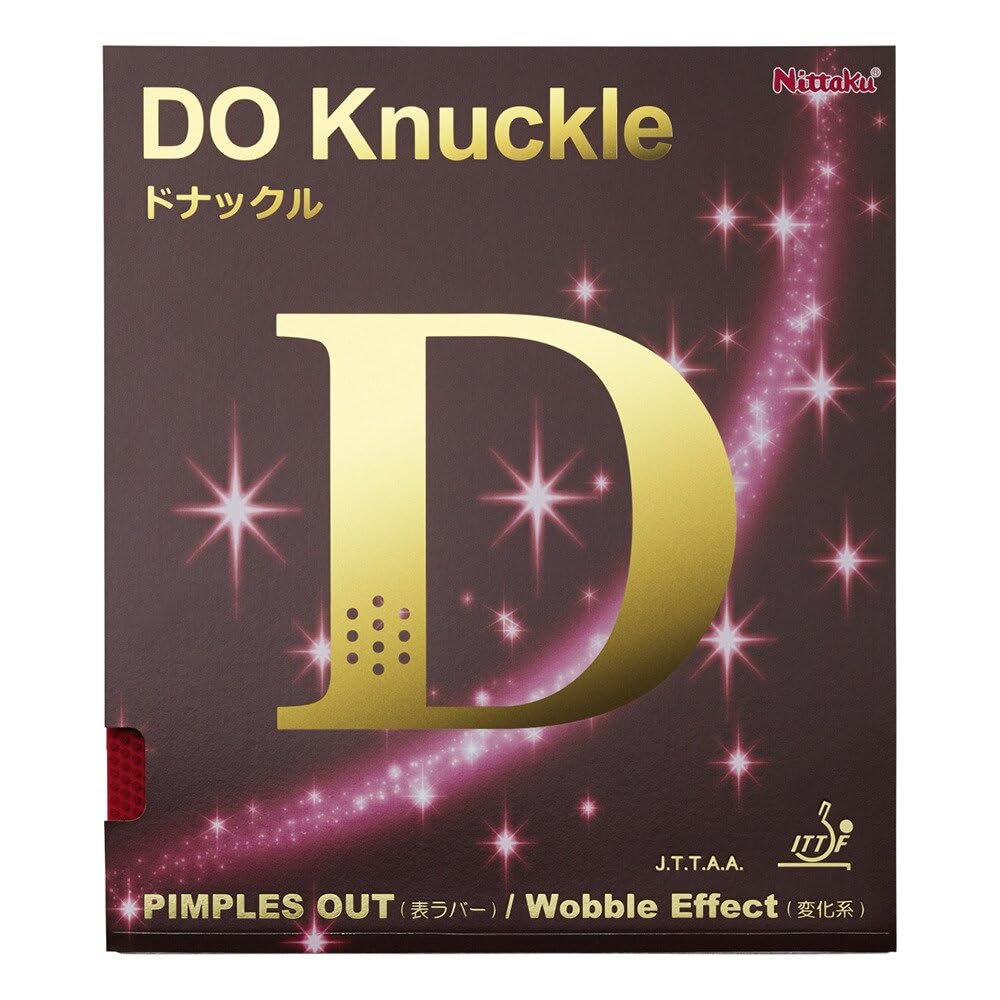 Nittaku DO Knuckle Table Tennis Rubber - Red product image - Nittaku table tennis rubber