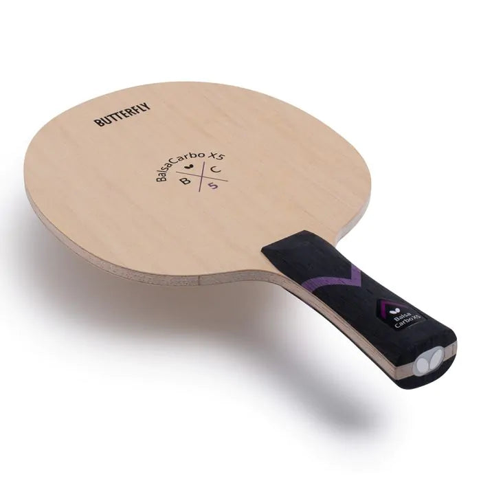 BUTTERFLY Balsa Carbo X5 22 Table Tennis Blade FL