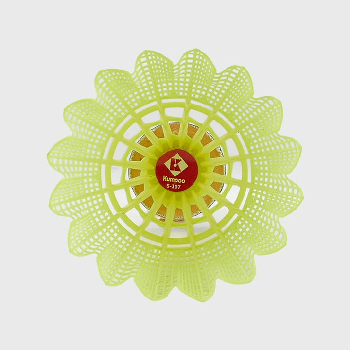 KUMPOO 6 PCS S-107 Badminton Nylon Feather Badminton Shuttlecock