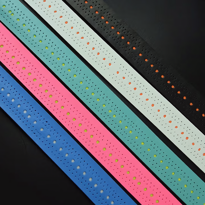 SPPHONEIX  Two Color Memory  EVA Keel Racket Grip Anti Slip Perforated Super Absorbent Tennis Overgrip Badminton Overgrip Pickleball Overgrip Various Sports Equipment Grip