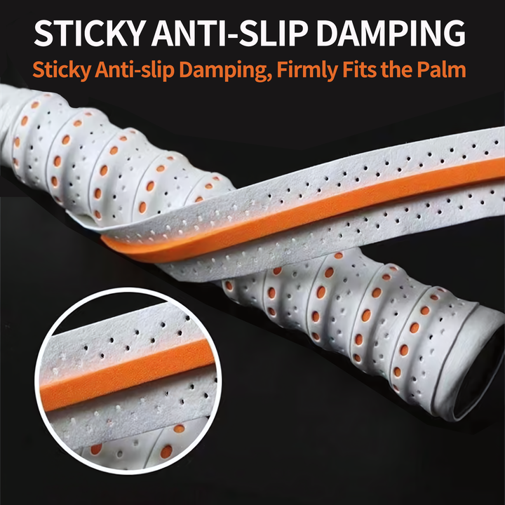SPPHONEIX  Two Color Memory  EVA Keel Racket Grip Anti Slip Perforated Super Absorbent Tennis Overgrip Badminton Overgrip Pickleball Overgrip Various Sports Equipment Grip
