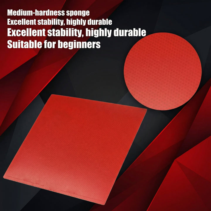 SPP Universal Table Tennis Rubber PingPong Bat Replacement Rubbers Black/Red Universally Suitable for Beginners
