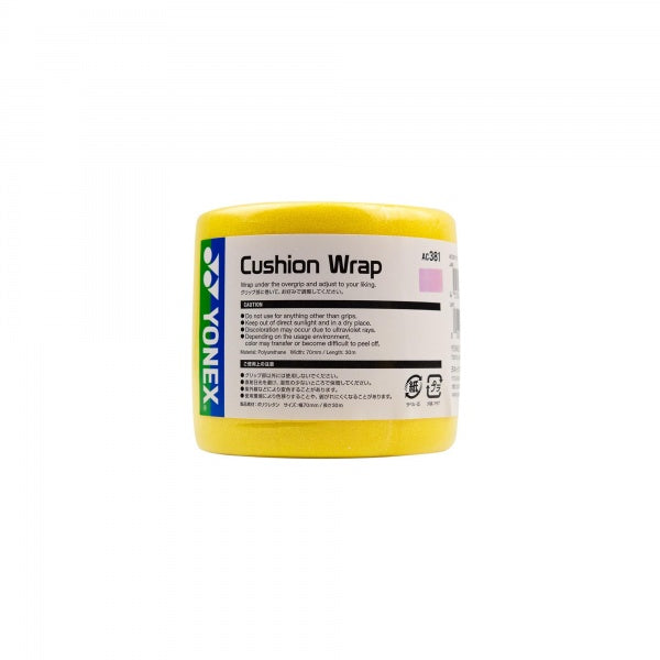 Yonex Cushion Wrap AC381 Racket Grip - Yellow product image - YONEX Racket Grip