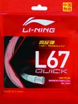 Li-Ning L67 Quick Badminton String - 0.67 mm - Ice Berry Red (AXJU013-14) - Colour reference