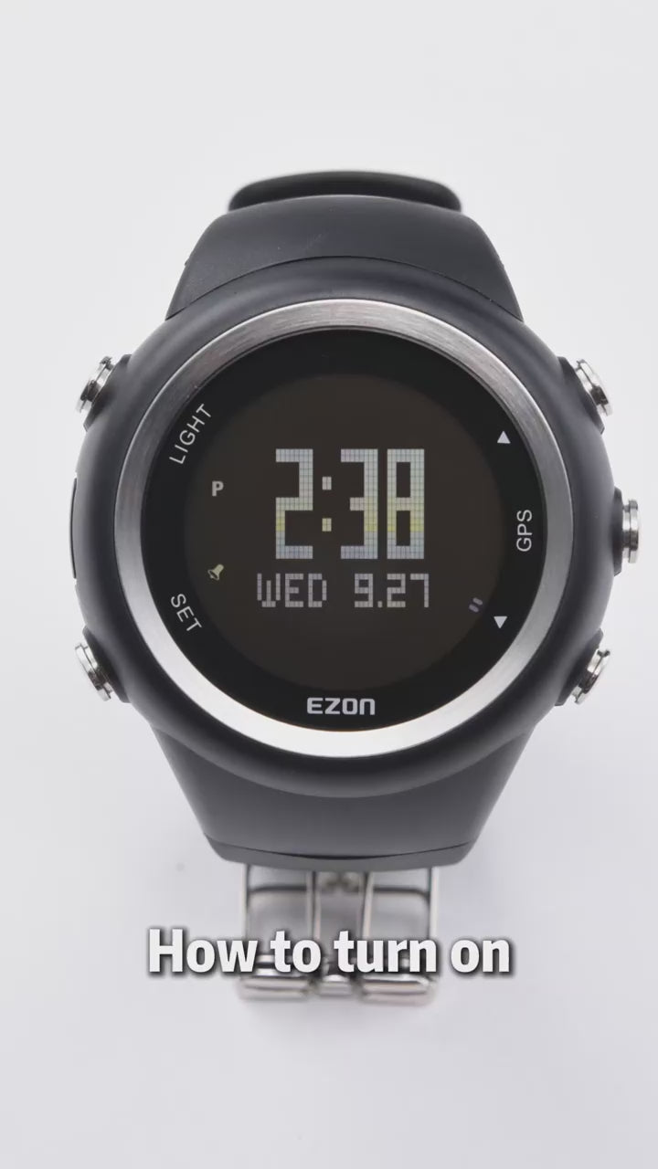 EZON GPS Running Watch – Speed, Calorie Tracker & Stopwatch for Men T031