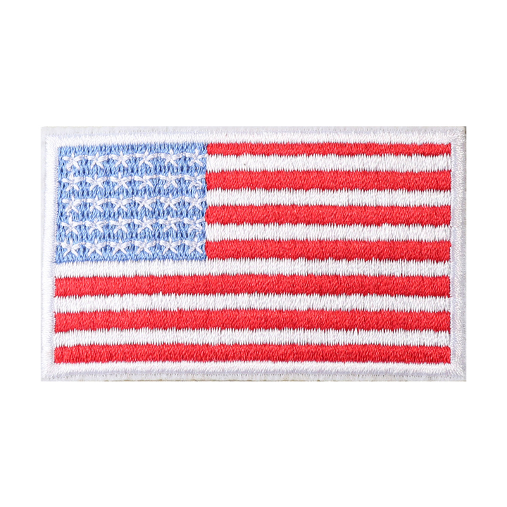 Mini Embroidered Flag Patch with Velcro – Tactical Hook & Loop Badge for Bags