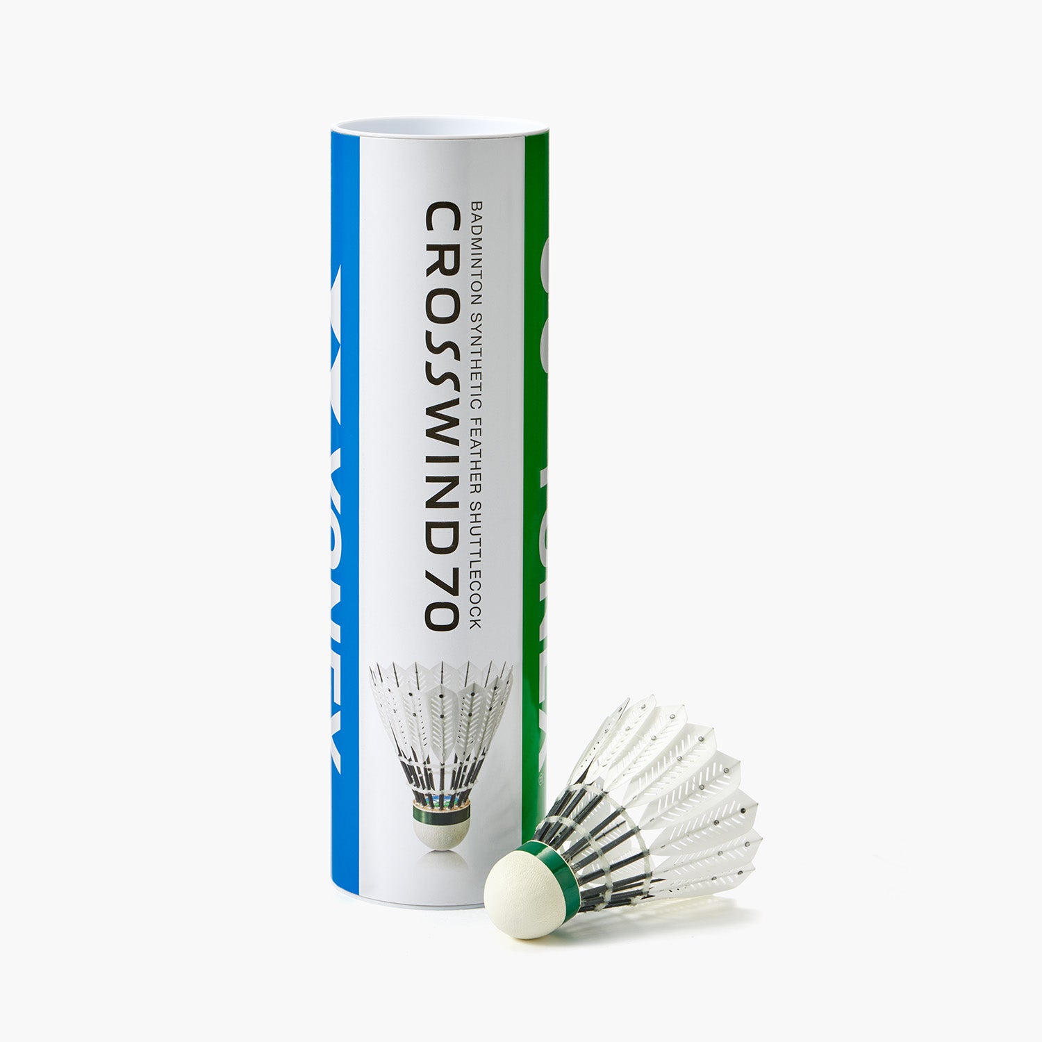 YONEX 6PCS Artificial Badminton Shuttlecock CROSSWIND 70 product image - YONEX Badminton Shuttlecock