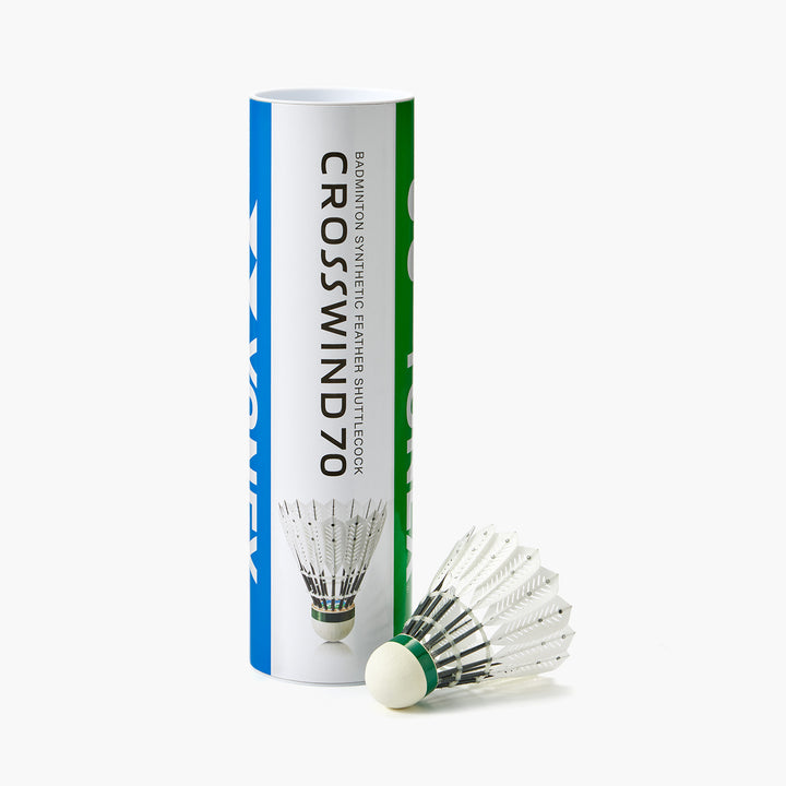 YONEX 6PCS Artificial Badminton Shuttlecock CROSSWIND 70 product image - YONEX Badminton Shuttlecock