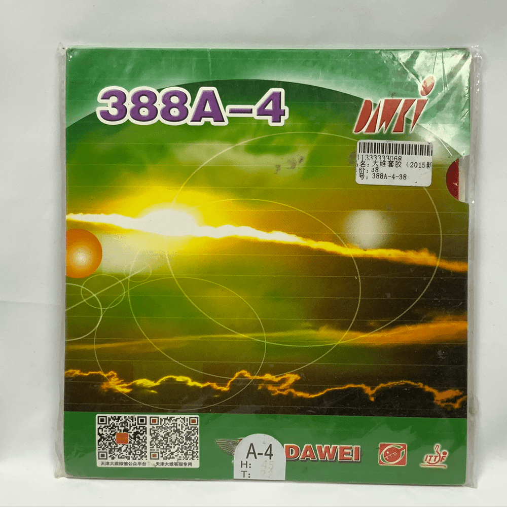 DAWEI 388A-4 with Speed and Spin Pips in Table Tennis Rubber - red product image - DAWEI table tennis rubber