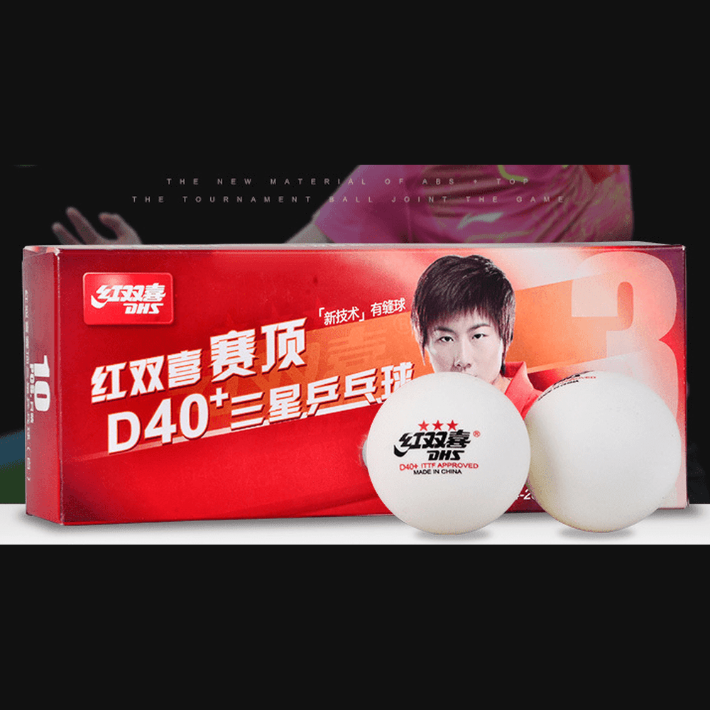 DHS D40+ 3Star Table Tennis Plastic Balls White Orange Ping Pong Balls