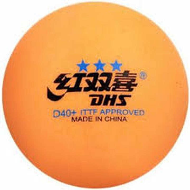 DHS D40+ 3Star Table Tennis Plastic Balls White Orange Ping Pong Balls