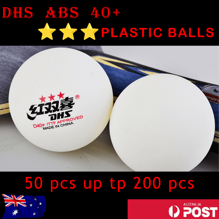 DHS D40+ 3Star Table Tennis Plastic Balls White Orange Ping Pong Balls