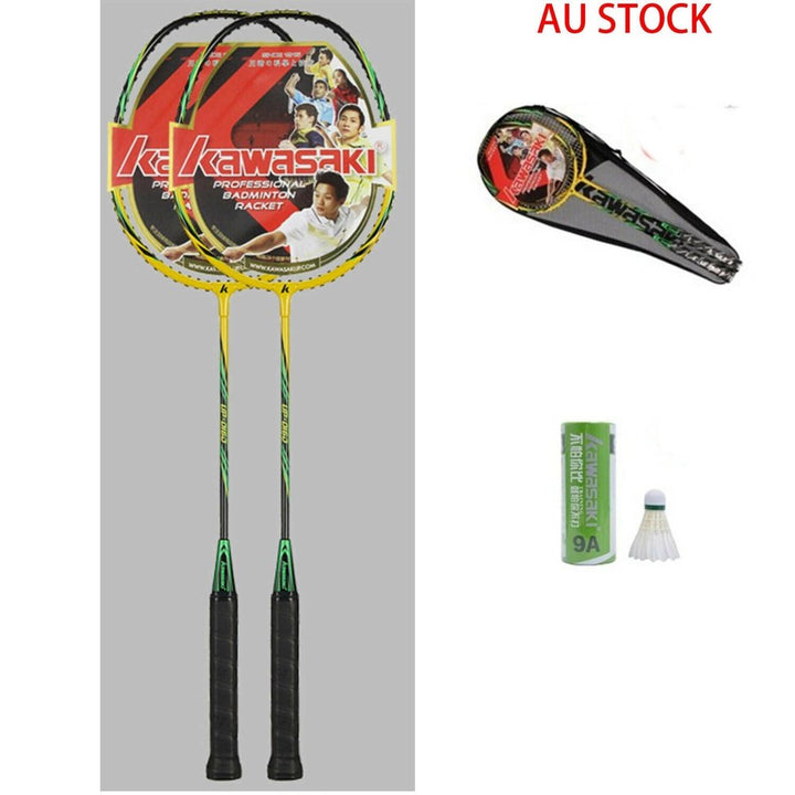 KAWASAKI UP-0160 UP-0182 Set Strung 2 Player Badminton