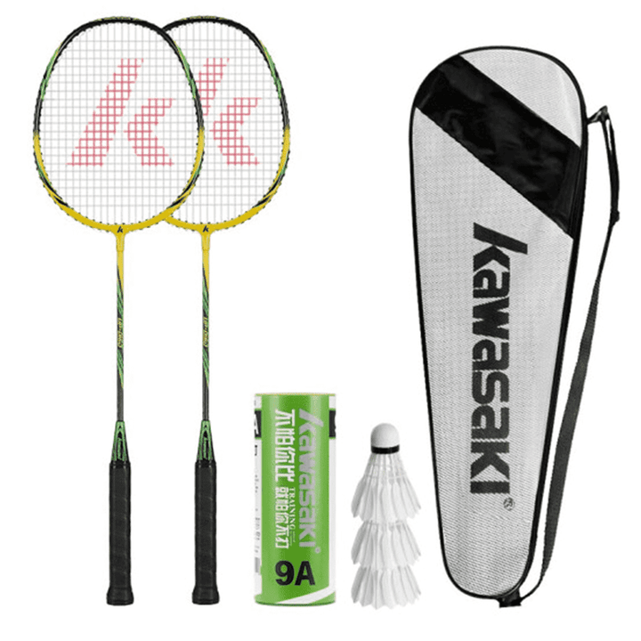 KAWASAKI UP-0160 UP-0182 Set Strung 2 Player Badminton