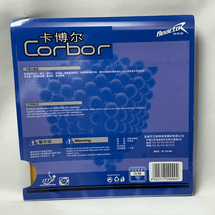 REACTOR Corbor Table Tennis Rubber Loop Plus Attack Pips in 1Pcs